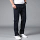 KSTUN Extended Length Jeans Men Dark Blue Extra Length Trousers Mens Clothing Straight Cut Business Casual Tall Man 190cm~200 cm 