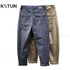 Harem Pants Men Loose Fit Baggy Pants Gray Stretch Patchwork Fashion Pockets Trendy Casual Men's Clothing Tapered Trousres Kpop