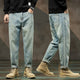 KSTUN Jeans For Men Baggy Pants Loose Fit Retro Blue Harem Pants Vintage Clothes Men Large Size Male Denim Trousers Oversized 42 
