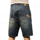 Men Summer Short Jeans Denim Shorts Loose Fit Wide Leg Baggy Jeans Knee Length Pants Casaul Large Size Oversized 42 Men's Shorts 