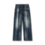 Baggy Jeans Men Denim Pants Wide Leg Trousers Male Loose Fit Casaul Stretch Mens Clothing Large Size 40 Streetwear 2024 Kpop 