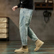 KSTUN Jeans For Men Baggy Pants Loose Fit Retro Blue Harem Pants Vintage Clothes Men Large Size Male Denim Trousers Oversized 42 
