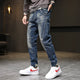 Men's Jeans Pants Hip Hop Streetwear Men Harem Pants Denim Trousres Loose Fit Retro Blue Streetch Patchwork Male Jeans Hombre 