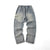 Retro Blue Jeans Men Baggy Pants Loose Fit Man Wide Leg Trousers Vintage Strawstring Fashion Desinger Striped Mens Clothing Boys 