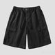 2024 Summer Casual Shorts Pants Men Wide Leg Loose Fit Khaki Black Pink Baggy Shorts For Man Cargo Pants Outdoor Beach Pants 