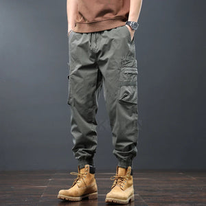 2024 Men Cargo Pants Loose Jogger Male Casual Harem Pants Sweatpants Tapered Ankle