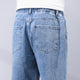 KSTUN Loose Fit Jeans Men Baggy Pants Light Blue Wide Leg Elastic Waist Casual Denim Pants Male Long Trousres Men's Clothing 