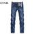 KSTUN Jeans Men Summer 2024 Thin Blue Slim Straight Denim Pants Casual Fashion Men's Trousers Full Length Cowboys Man Homme Jean 