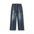 Baggy Jeans Men Wide Leg Pants Loose Fit Stretch Fashion Pockets Streetwear Blue Jeans Men's Trousers High Quality Brand KSTUN 