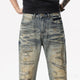 Ripped Jeans Men Loose Baggy Pants Distressed Hip