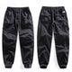 Stretch Casual Harem Pants For Men Cargo Pants Pleated Man Jogger Fashion Side Striped Ankle banded Pants Bottom Zipper Desinger 