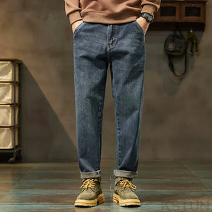 2024 Autumn Mens Baggy Pants Loose Fit Jeans Men Denim Harem Pants Casaul Men's Trousers Streetwear Mens Clothing Oversized Kpop 