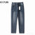 KSTUN Blue Jeans Men Stretch Male Denim Pants Casual Slim Straight High Quality Brand 2024 Newly Men's Clothing Long Trousers 