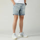 2024 Summer Shorts Jeans Stretch New Men's Shorts Retro Washed Blue Gray Trendy Streetwear Casual Male Shorts Hip Hop Kpop 