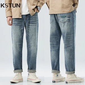 KSTUN 2024 Autumn Harem Pants Men Loose Fit Jeans Baggy Pants Casual Fashion Pockets Desinger Streetwear Tapered Oversized 40 