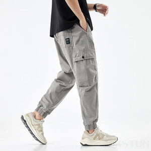 Men Cargo Pants Elastic Waist Loose Jogger Male Casual Harem Pants Sweatpants Hip Hop Sports Outdoor Trousers Multi