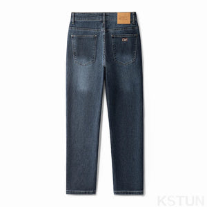 KSTUN Jeans For Men Slim Straight Stretch Denim Pants Regular Fit Casual Men's Clothing Blue Jeans Male Trousers Streetwear 2024 