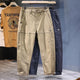 Harem Pants Men Loose Fit Baggy Pants Gray Stretch Patchwork Fashion Pockets Trendy Casual Men's Clothing Tapered Trousres Kpop 