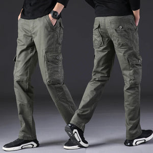 KSTUN Casual Cargo Pants Straight Cut 100% Cotton Multi