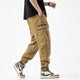 Harem Pants Men Joggers Cargo Pants 2024 Loose Tapered Casual Outdoors Pants Fake Zipper Male Sweatpants Ankle Banded Streetwear