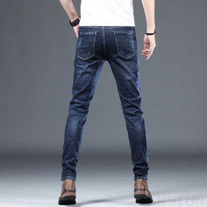 KSTUN Blue Jeans Men Stretch Slim Skinny Male Denim Pants Fashion Desinger Casual Men's Trousers Clothing Streetwear Jeans Homme 