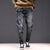 KSTUN Harem Jeans Men Jogging Pants Streetwear Motocycle Elastic Waist Drawstring Designer Casual Denim Pants Men Riding Jeans 