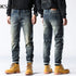 Straight Jeans For Men Denim Pants Stretch Casual Streetwear Men's Clothing Full Length Trousers 2024 Autumn High Quality Jeans