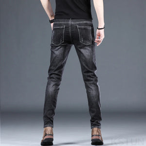 Skinny Jeans Men Black Stretch Male Denim Pants Streetwear Pencil Pants Boys Trousers Casual Men's Clothing Fashion Designer 