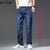 KSTUN Men Jeans Pants Extended Length Trousers Business Casual Classic Blue Straight Men's Clothing Extra Length Tall Men 190 cm 