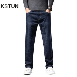 KSTUN Men Jeans Stretch Classic Business Casual Pants Straight Cut Men's Clothing 2024 New Man Trousers Jeans Male Denim Pants 