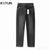 KSTUN Men's Jeans Black Gray Stretch Slim Straight Regular Fit Men Denim Pants Casaul Trousers Spring And Autumn High Quality 