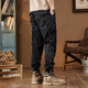 Stretch Casual Harem Pants For Men Cargo Pants Pleated Man Jogger Fashion Side Striped Ankle banded Pants Bottom Zipper Desinger 