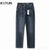 KSTUN Jeans For Men Slim Straight Stretch Denim Pants Regular Fit Casual Men's Clothing Blue Jeans Male Trousers Streetwear 2024 