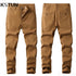 KSTUN Men's Luxury Clothing Business Casual Pants Stretch Cotton Regular Striaight Fashion Pockets Designer Trousers Large Size