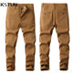 KSTUN Men's Luxury Clothing Business Casual Pants Stretch Cotton Regular Striaight Fashion Pockets Designer Trousers Large Size 