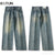 KSTUN Baggy Jeans Men Wide Leg Pants Loose Blue Streetwear Casual Male Denim Pants Mens Clothing Trousers pantalones hombre 