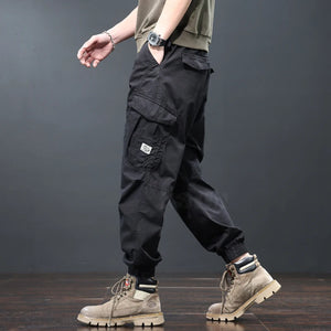 Mens Harem Pants Loose Joggers Men Cargo Pants Sweatpants Kahki Black Overalls Multi