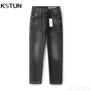 KSTUN Harem Jeans Men Pants Slim Fit Stretch Grey Denim Pants Man Jeans Streetwear Men's Clothing Trousers Autumn 2024 New Kpop 