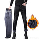 2024 Winter Jeans Men Fleece Warm Jeans Thicken Slim Skinny Black Jeans Men's Trousers Casual Pencil Pants Mens Clothing Homme 