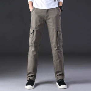 KSTUN Casual Cargo Pants Straight Cut 100% Cotton Multi