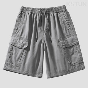 Men's Casual Cargo Shorts Man Overalls Beach Sports Loose Fit Outdoor High Street Male Short Pants Multi