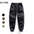 Black Casual Harem Pants For Men Cargo Pants Pleated Man Jogger Pants Striped Elastic Waist Sweatpants Bottom Zipper Desinger 