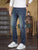 KSTUN Mens Vintage Jeans Clothing Denim Pants Slim Straight Stretch Men Trousers Retro Blue High Quality Jeans For Men Cowboys 