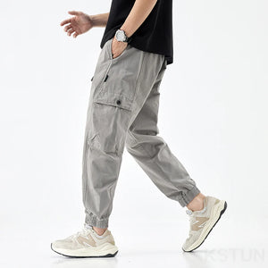 Men Cargo Pants Elastic Waist Loose Jogger Male Casual Harem Pants Sweatpants Hip Hop Sports Outdoor Trousers Multi