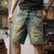 Hip Hop Summer Denim Shorts Jeans Men Loose Fit Wide Leg Ripped Streetwear Hollow Out Distressed Frayed Men's Shorts Vintage 