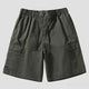 2024 Summer Casual Shorts Pants Men Wide Leg Loose Fit Khaki Black Pink Baggy Shorts For Man Cargo Pants Outdoor Beach Pants 