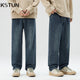 Baggy Jeans Men Straight Loose Pants Wide Leg Jean Retro Bue Streetwear Men's Clothing Full Length Trousers Denim Pants 2024 New 