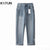 KSTUN Harem Jeans Men Pants Loose Fit Light Blue Casual Male Denim Pants Streetwear Baggy Men's Trousers Clothing 2024 New Kpop 