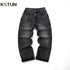 KSTUN Men's Jeans Loose Fit Wide Leg Pants Baggy Jeans For Men Dark Gray 2024 Autumn New Arrival Streetwear Mens Clothing Denim