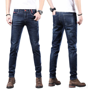 KSTUN Blue Jeans Men Stretch Slim Skinny Male Denim Pants Fashion Desinger Casual Men's Trousers Clothing Streetwear Jeans Homme 